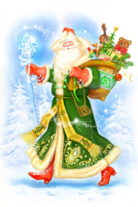 Дед Мороз в зелёном