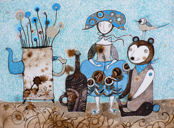 кукла чайник и медведь