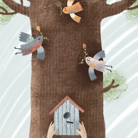 Весенняя открытка