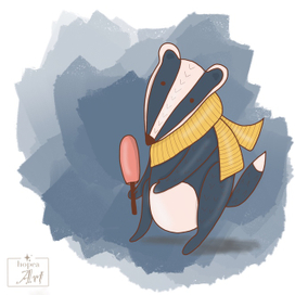 Барсук с мороженым