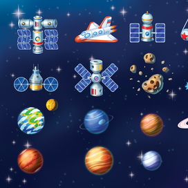 Книжка с наклейками "Космос" для "Стрекозы"