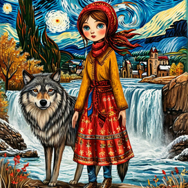 девочка и волк