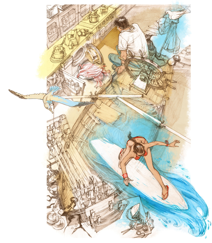 Журнальная иллюстрация.