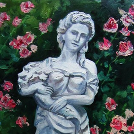 Статуя в саду