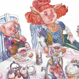 Непослушная Маруся)), чаепитие