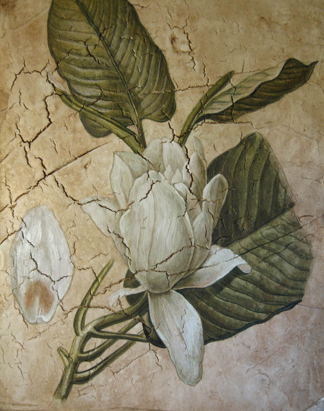 акрил на фактурной поверхности1