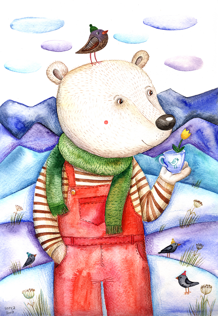 Медведь и его цветок