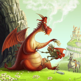 Дракон и рыцарь