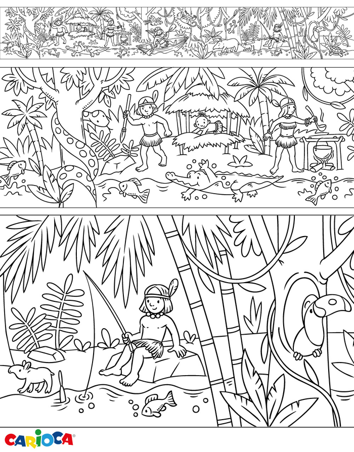 Джунгли. Coloring Roll