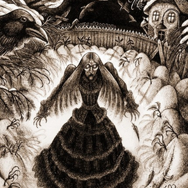 Рисунок для обложки мистики