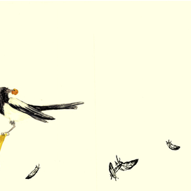 Ілюстрацыя да ангельскага верша "Птушкі ў піраге"