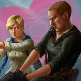 Фанарт. Resident Evil 6. Шерри и Джейк
