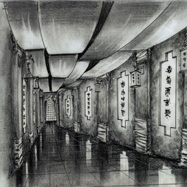 эскиз декорации для клипа Ф.Киркорова реж. О.Гусев