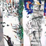 Ода минеральной воде "Витаутас" Триптих 60х220см