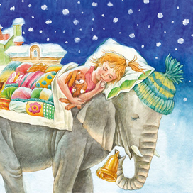 Сонная книжка. Иллюстрация на обложку.