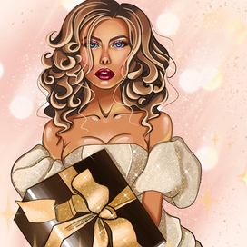 Девушка с подарком