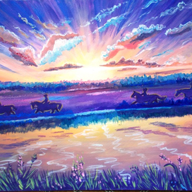 Уходящие в закат.