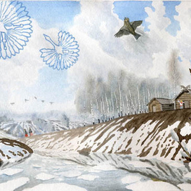 Весна (эскиз к обложке диска певицы Велеславы)