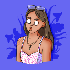 Стилизованный портрет девушка