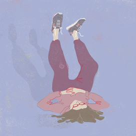 Это я любуюсь на новые кроссовки