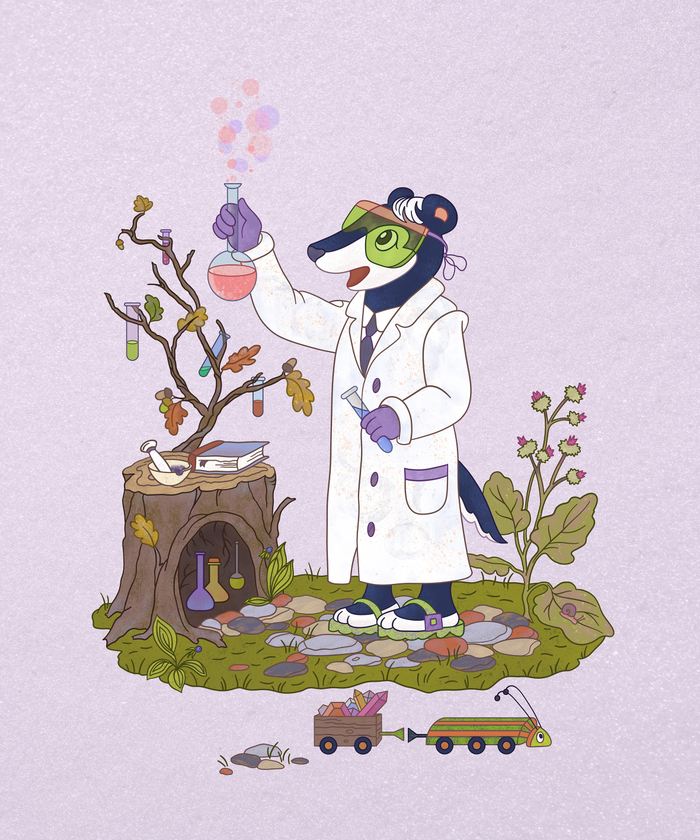 Барсук-ученый