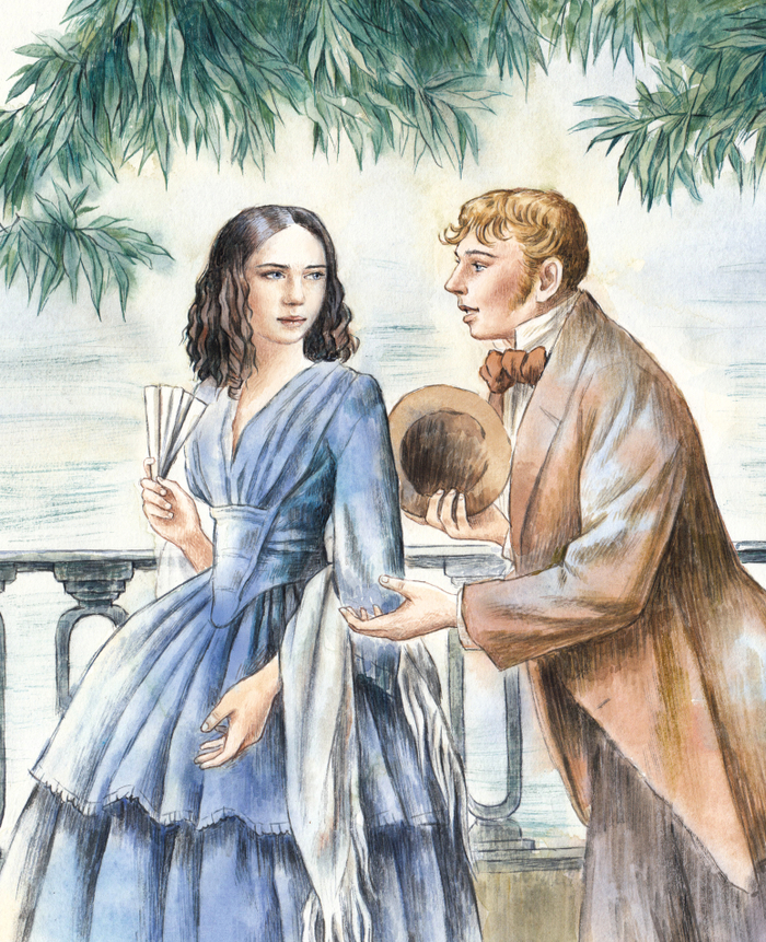 И.Гончаров. "Обыкновенная история" Иллюстрация на обложку