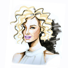 Фэшн скетч девушки