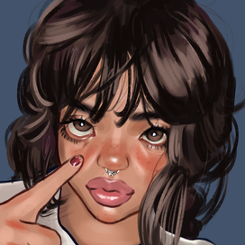 портрет полу-реализм.