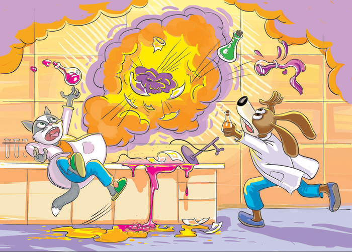 Взрыв в лаборатории