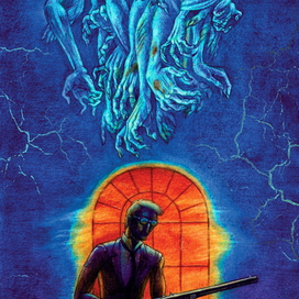 рисунок на обложку. антология мистики. серия.