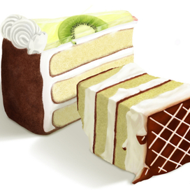 Кусочки тортов