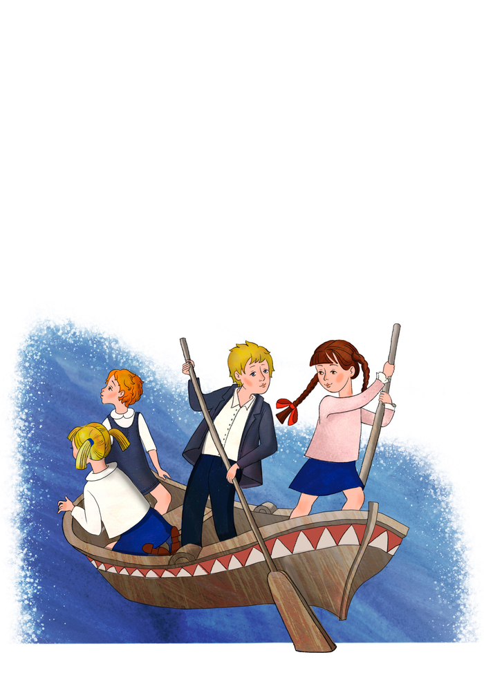 Иллюстрация к книге Наталии Романовой «Расследование ведут первоклашки»