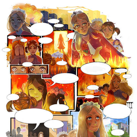 Для конкурса футболок с комиксами в стиле Marvel