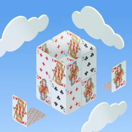 Сказочный карточный домик