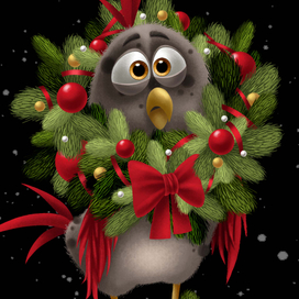 Новогодние птицы