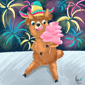 Лама сладкоежка