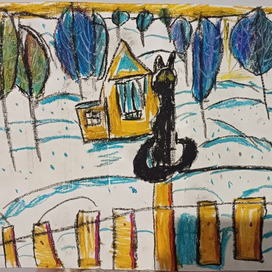 Кот на заборе