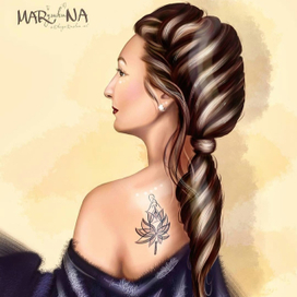 Портрет реализм. Мокап для тату