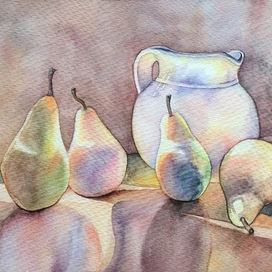 Ваза и груши