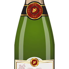 Бутылка шампанского