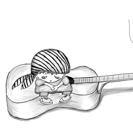 Грустный музыкальный гном