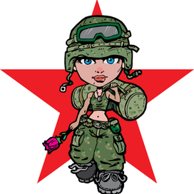 Военная девочка