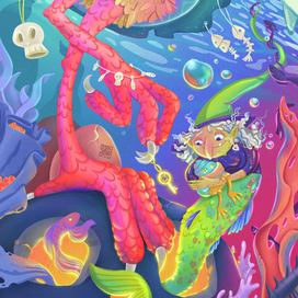 Новое жильё Бабы Яги в подводном мире.