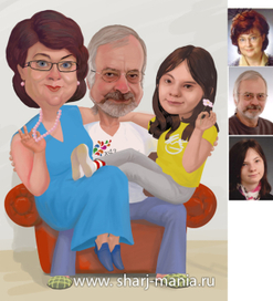 шарж с фото