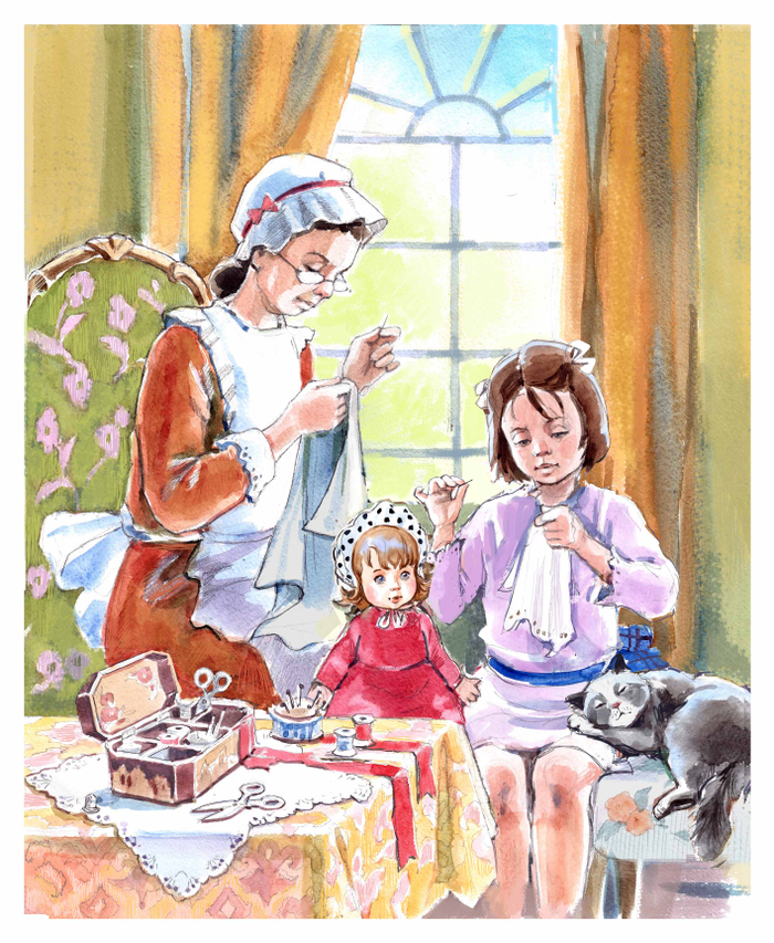 "Мы шили платье вместе с няней"