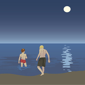 Не купайтесь в лунную ночь))