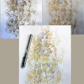 Воительница..-рис. из пятна..