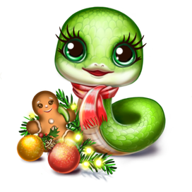 Новогодняя змейка