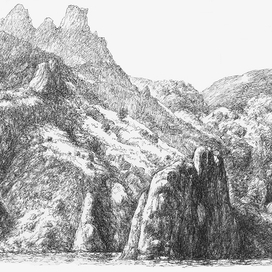 Карадаг с моря