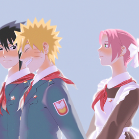 Три пионера с Наруто